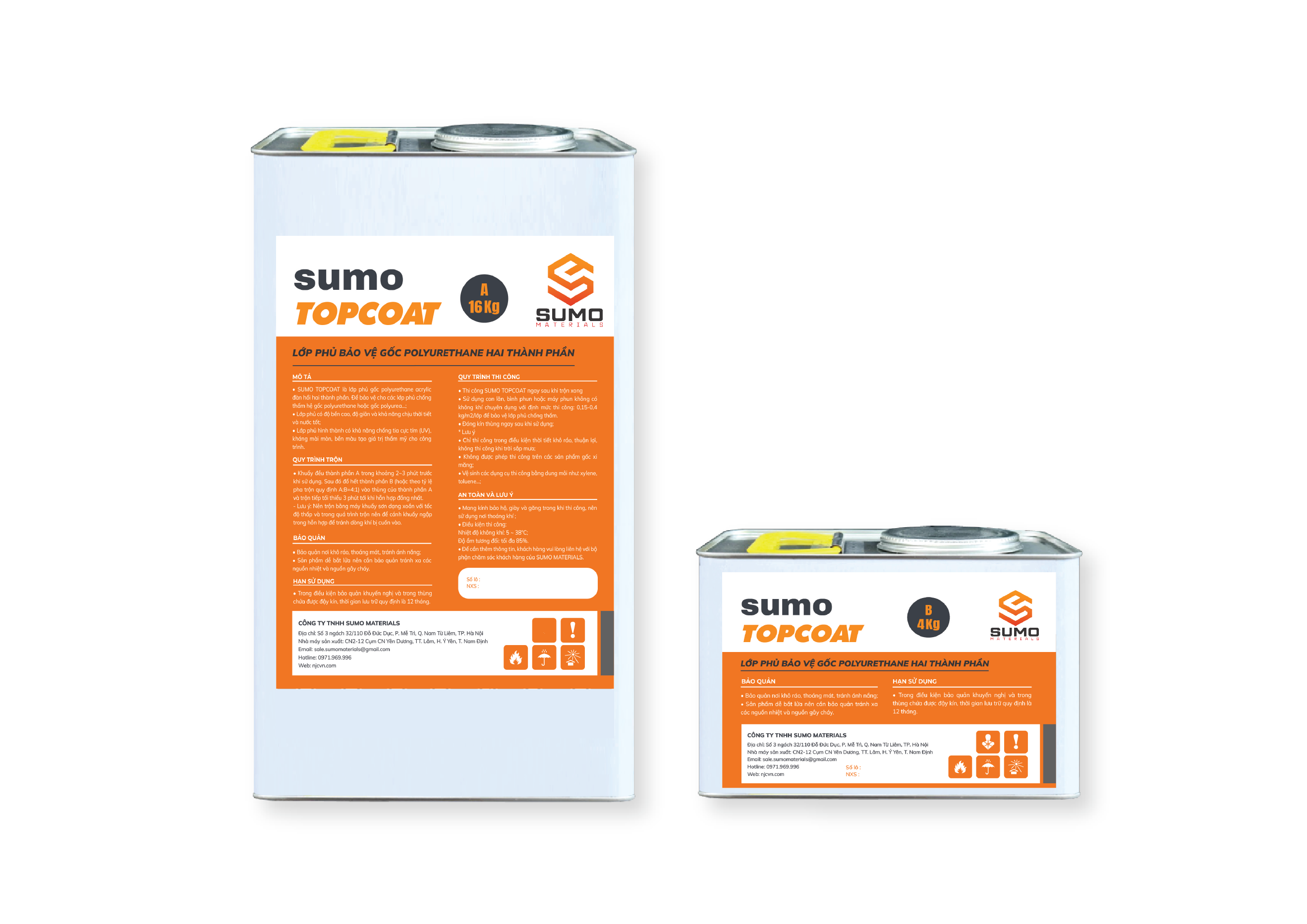 SUMO TOPCOAT – Lớp phủ bảo vệ Polyurethane 2 thành phần cho hệ chống thấm, sàn và kết cấu thép ngoài trời